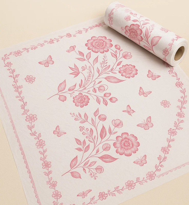 سفره یکبار مصرف رول شده