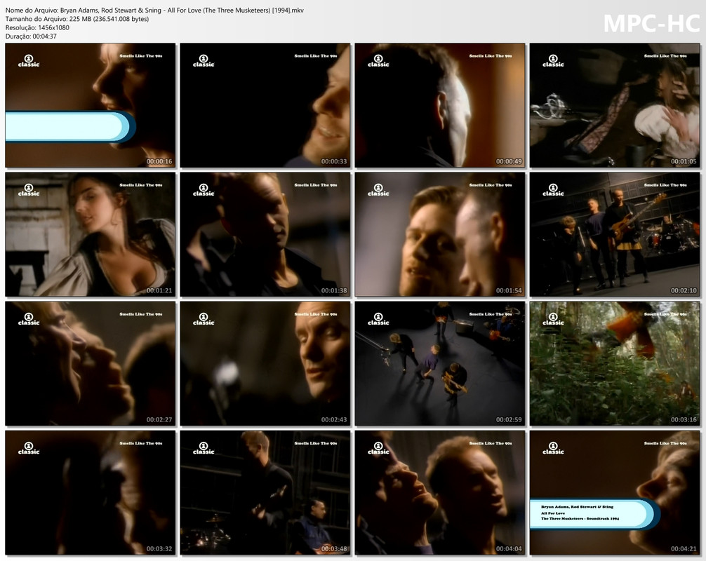 Bryan Adams, Rod Stewart & Sting - All For Love (OST - The Three Musketeers - VH1 Version) [1994]