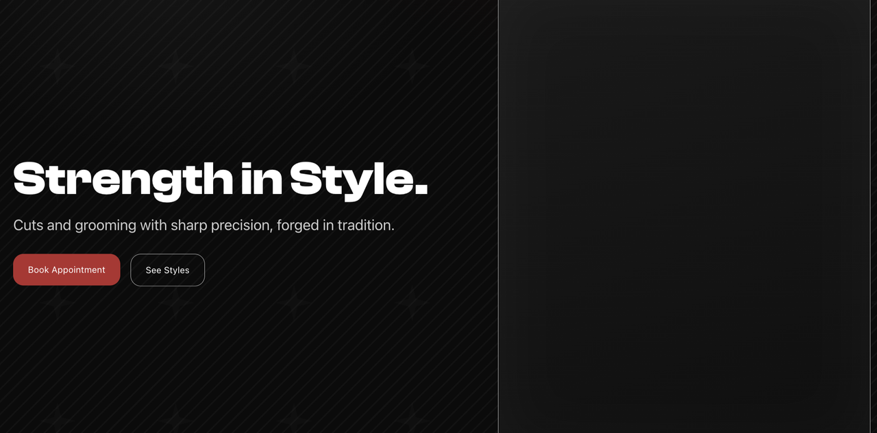 Blackthorn Barbers desktop – primary