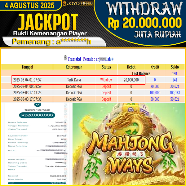 jackpot-slot-pg-soft-mahyong-ways--wd-rp-20000000--dibayar-lunas-di-joyotogel