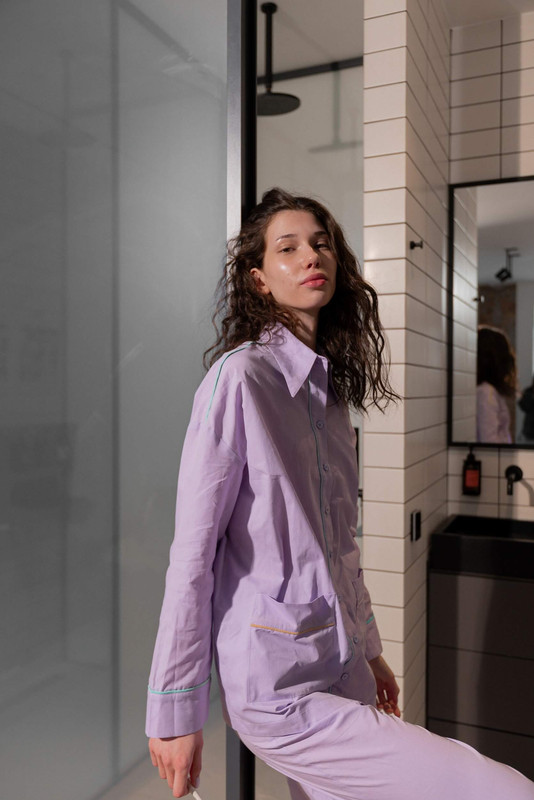 Сорочка фіолетова