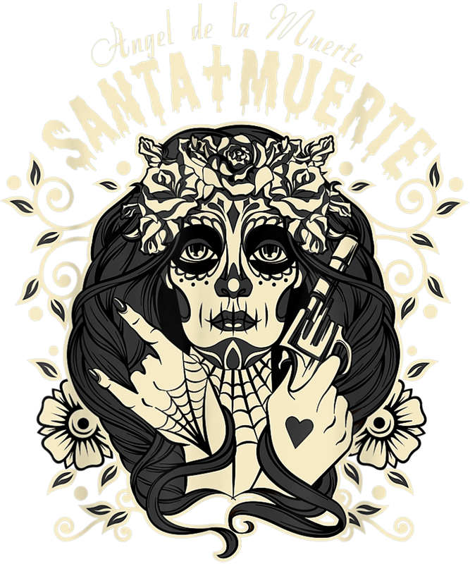 Santa Muerte Día de muertos Halloween T-Shirt