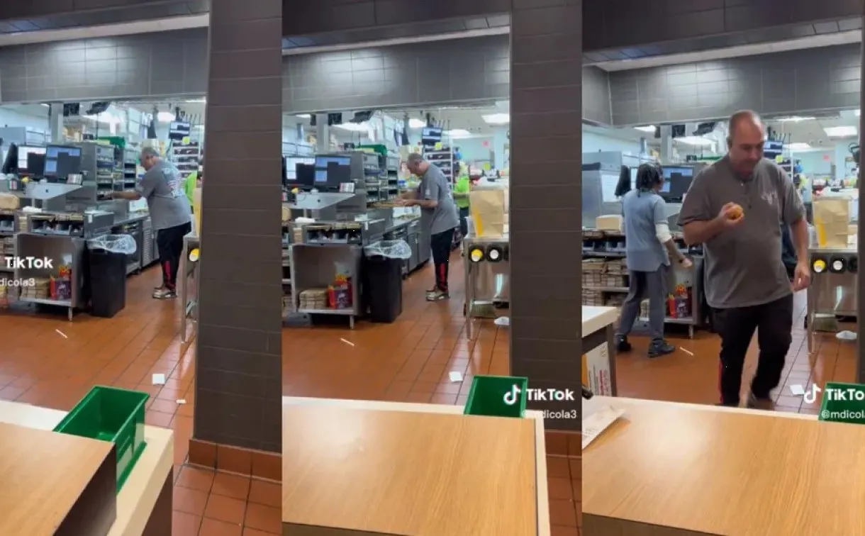 Harto de esperar señor se lleva los nuggets de McDonald's