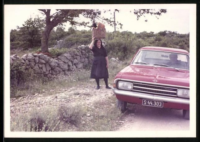 Fotografie Auto Opel Rekord Kennzeichen S 44 3303