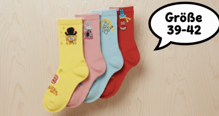 SpongeBob Burger King Socken Set