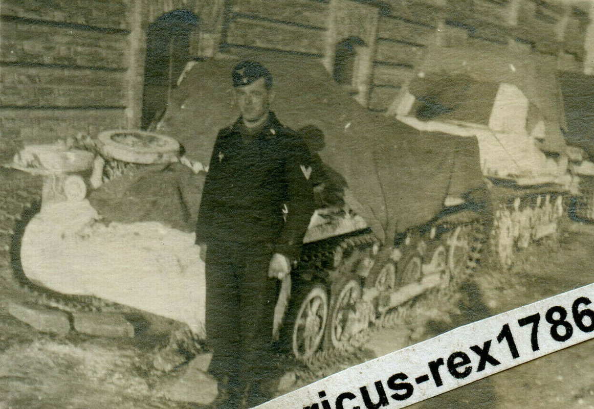 Foto Ostfront HKL Panzer Tank Panzerjäger I PaK Selbstfahrlafette im Winter