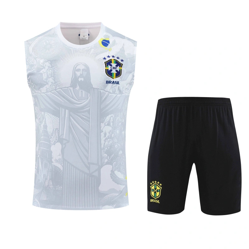 2526 season Brazil Jesus Training clothes suit vest Fan version