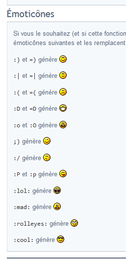 Capture emoticones forum