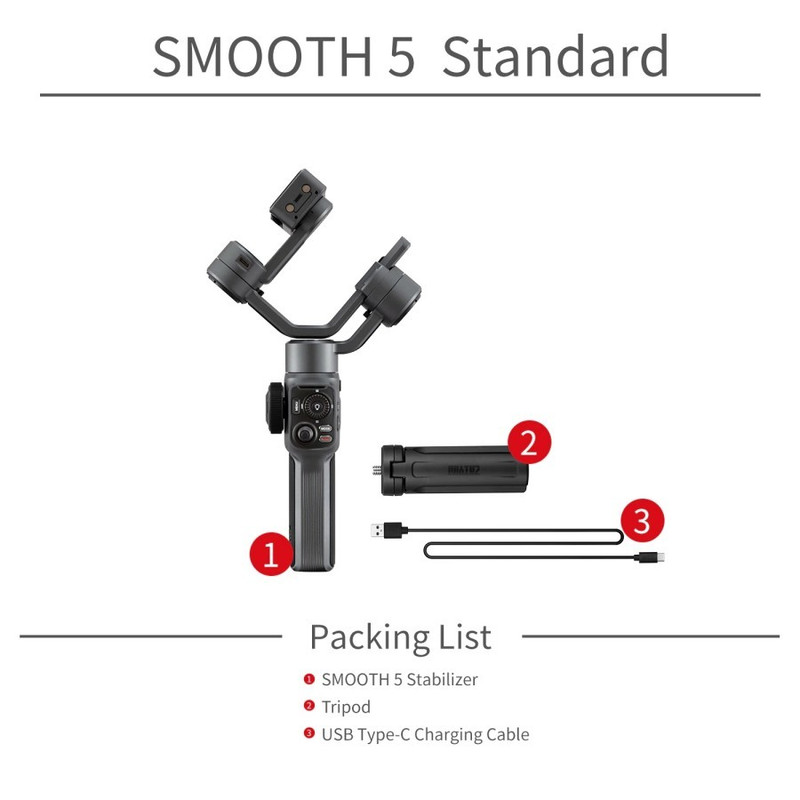 jual Zhiyun Smooth 5 Gimbal Stabilizer malang surabaya