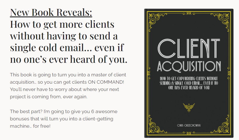 Chris Orzechowski – Client Acquisition