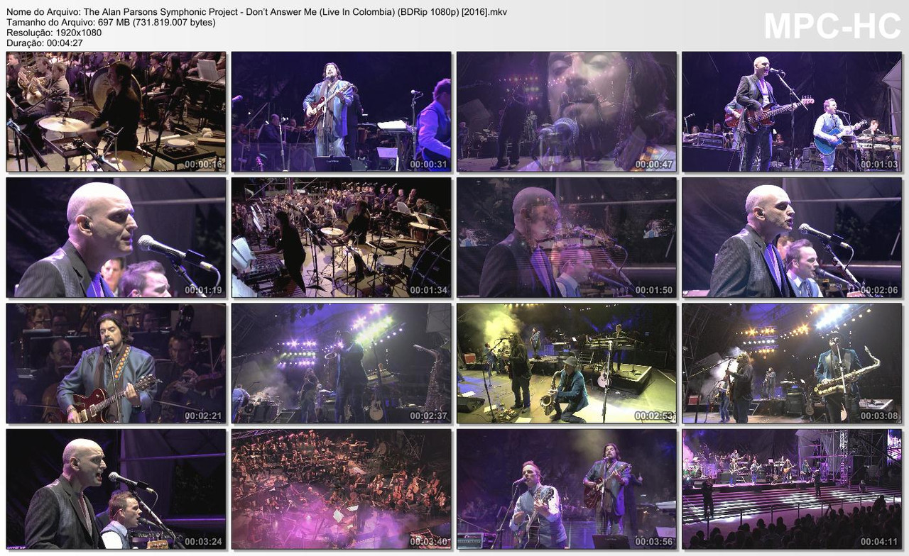 The Alan Parsons Symphonic Project - Don’t Answer Me (Live in Colombia) (BDRip 1080p) [2016]