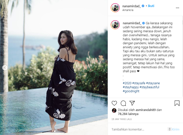 Nana Mirdad mencurahkan isi hatinya