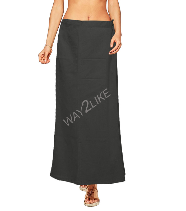 Way2like Underskirt Cotton Petticoat Women's Inskirt Saree Indian Inner  Wear Free Size Brown at  Women's Clothing store