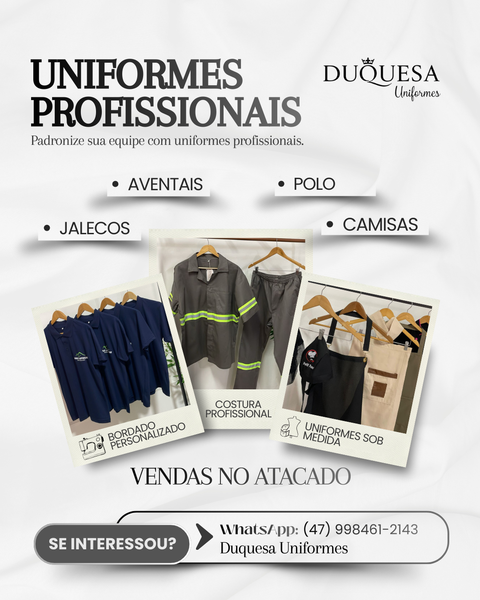 Aventais e dolmans profissionais