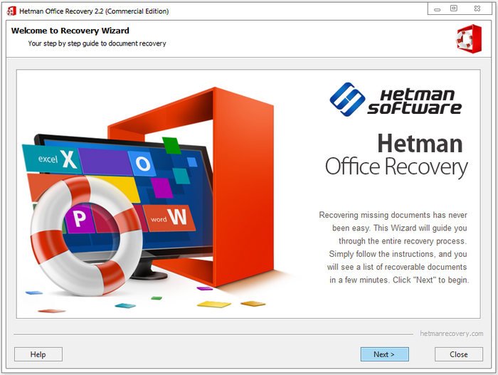 Hetman Office Recovery 3.2 Unlimited / Commercial / Office / Home Multilingual