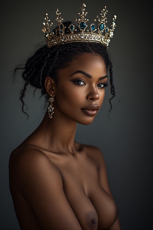 Naked-ebony-Queen-crown-soft-f-(17)