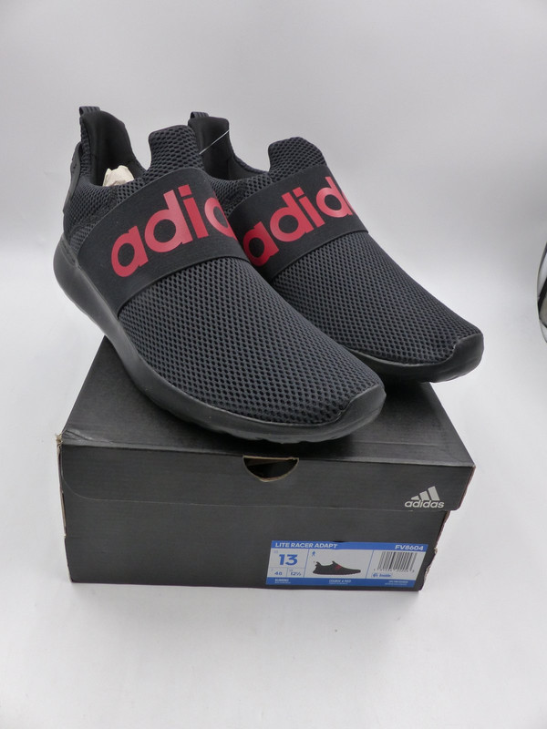 ADIDAS LITE RACER ADAPT BLACK/RED SNEAKER MENS US 13 EURO 48 FV8604 | MDG  Sales, LLC