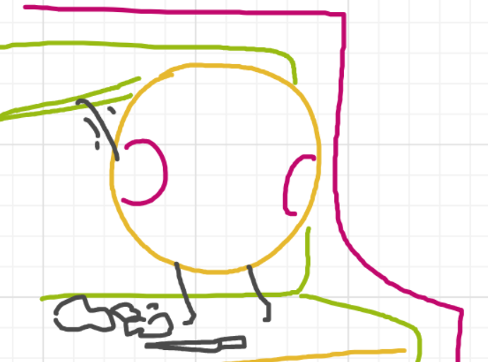 A panel from A Murder On The, episode six of the Board Boards object show by Furretwalk/WalkingFurret.
