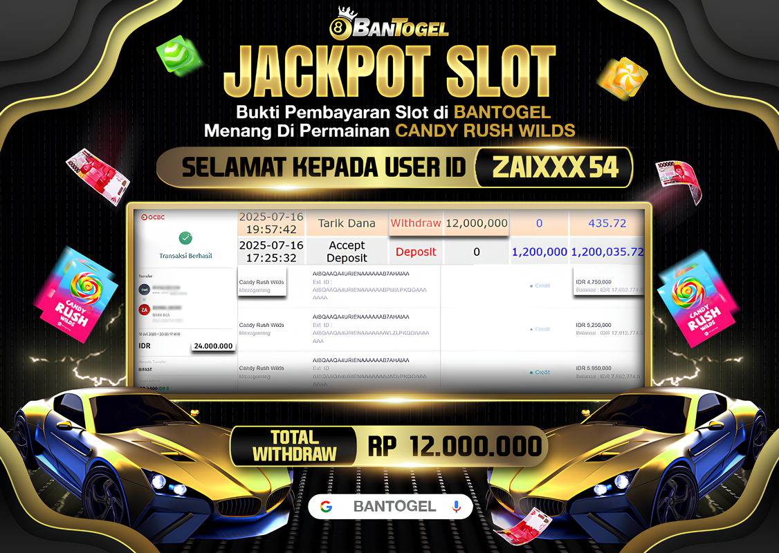 BUKTI JACKPOT LUNAS BANTOGEL