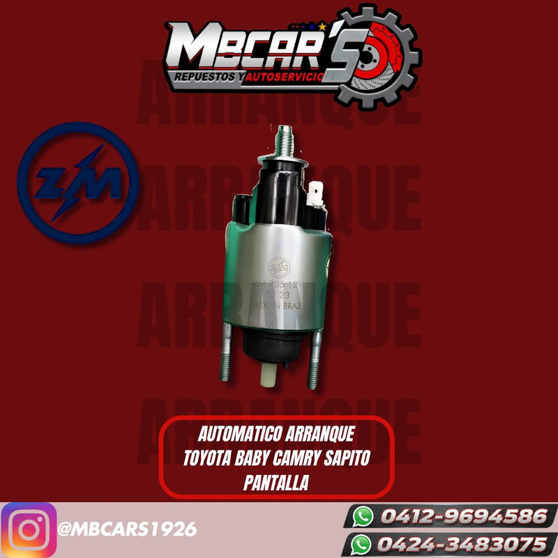 AUTOMATICO ARRANQUE COROLLA BABY CAMRY SAPITO  PANTALLA 