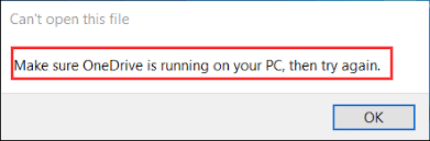 OneDrive-Warnung