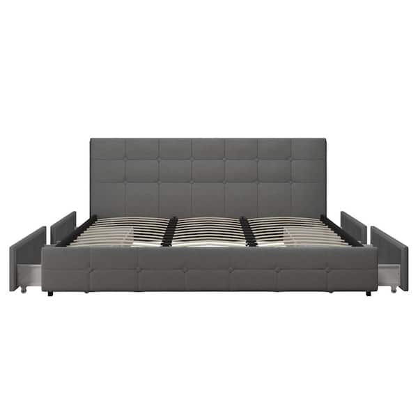 Elevate Your Bedroom with DHP’s Stylish King Upholstered Storage Bed at an Unbeatable Price Elevate Your Bedroom with DHP’s Stylish King Upholstered Storage Bed at an Unbeatable Price