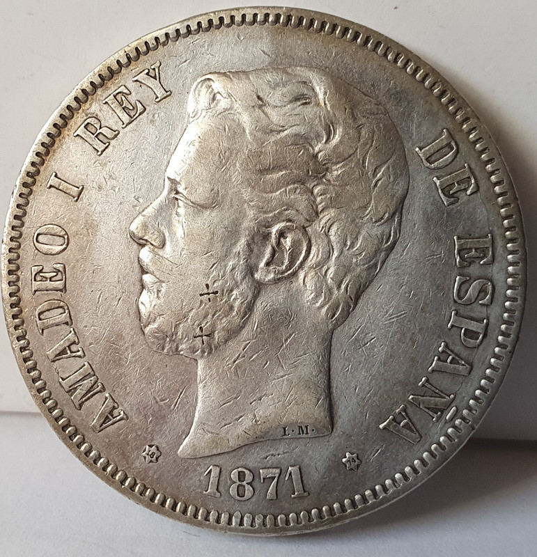 5 Pesetas Amadeo I de Saboya-1870*74 20221017-170917