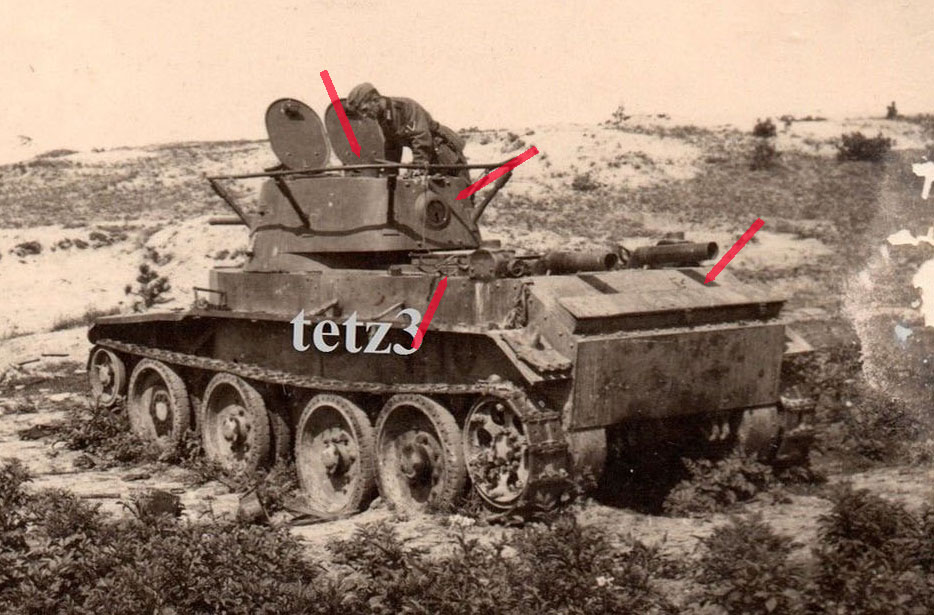 (R) Russland 41 vorm. Brest Beutepanzer Panzer Tank Sdkfz Antenn