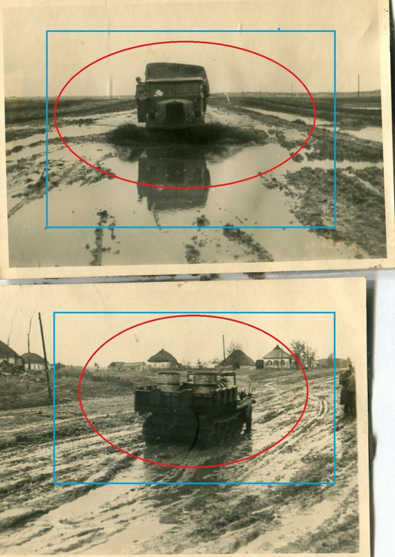 Dt Militär LKW   Panzerspähwagen im Russischen Schlamm