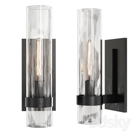 Restoration Hardware RAVELLE GRAND SCONCE Black