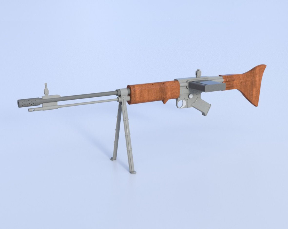 0000782 german paratrooper rifle model 42 poser format
