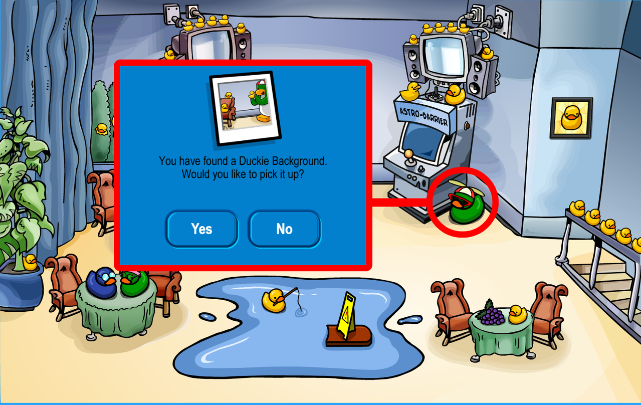 CPJourney April Fools 2026 Party- Duckie Background Location