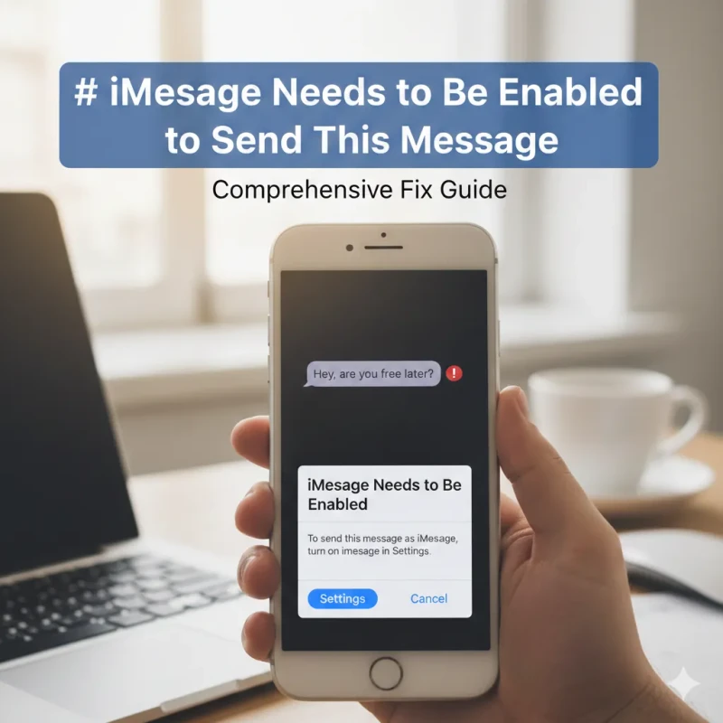 iMessage Needs to Be Enabled to Send This Message – Complete Fix Guide