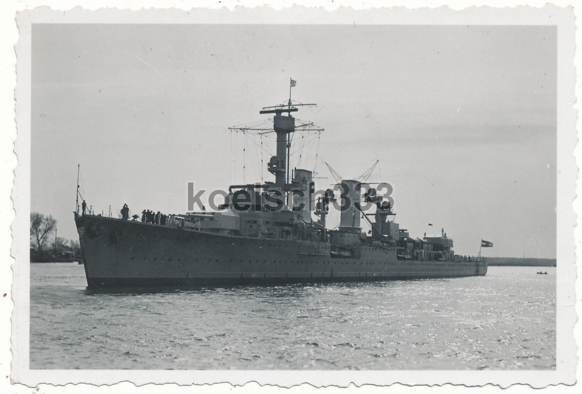 Foto Kreuzer Königsberg Kriegsschiff Kaiserliche