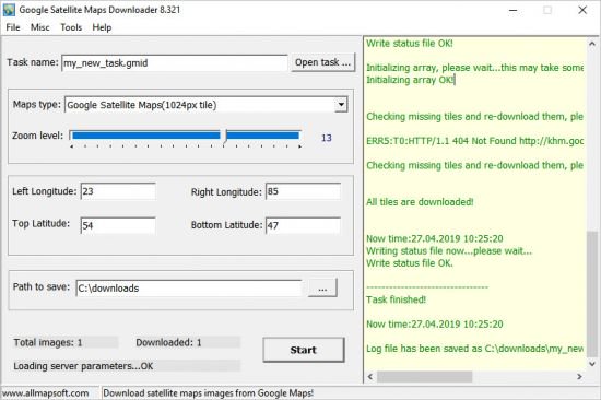 AllmapSoft Google Satellite Maps Downloader 8.324