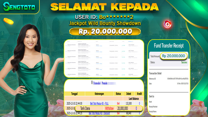 BUKTI PEMBAYARAN SLOT WILD BOUNTY SHOWDOWN