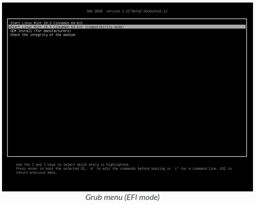 What is efi mode with legacy boot? - Linux Mint Forums