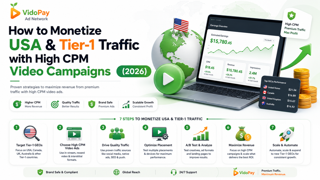 USA & Tier-1 Video Marketing Banner