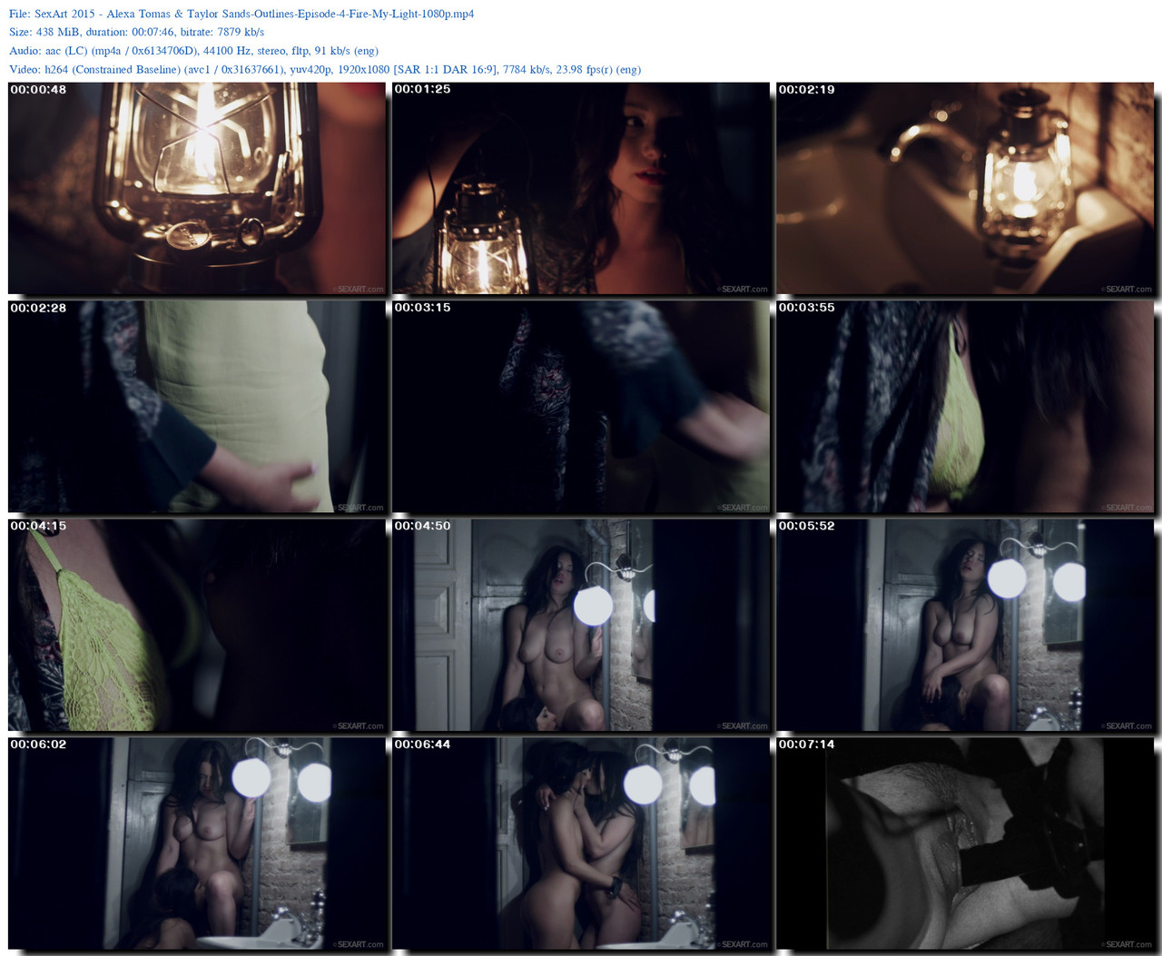 Sex Art 2015 Alexa Tomas Taylor Sands Outlines Episode 4 Fire My Light 1080p s