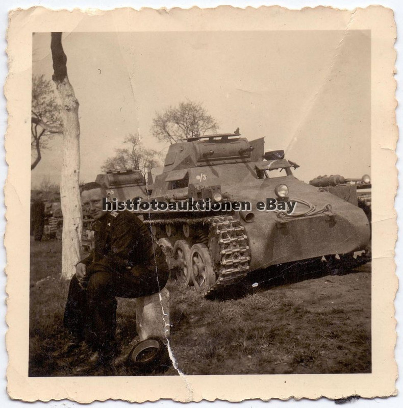 Orig. Foto Panzer I Tank im Gelände mit Kennung 