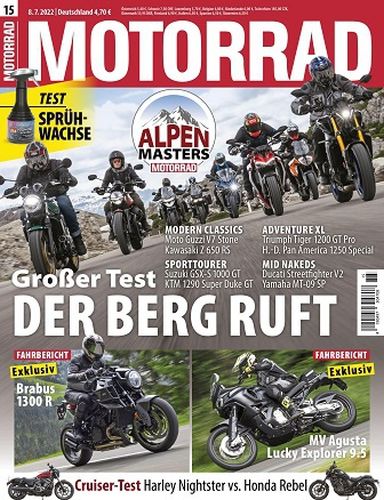 Cover: Motorrad Magazin No 15 vom 08  Juli 2022