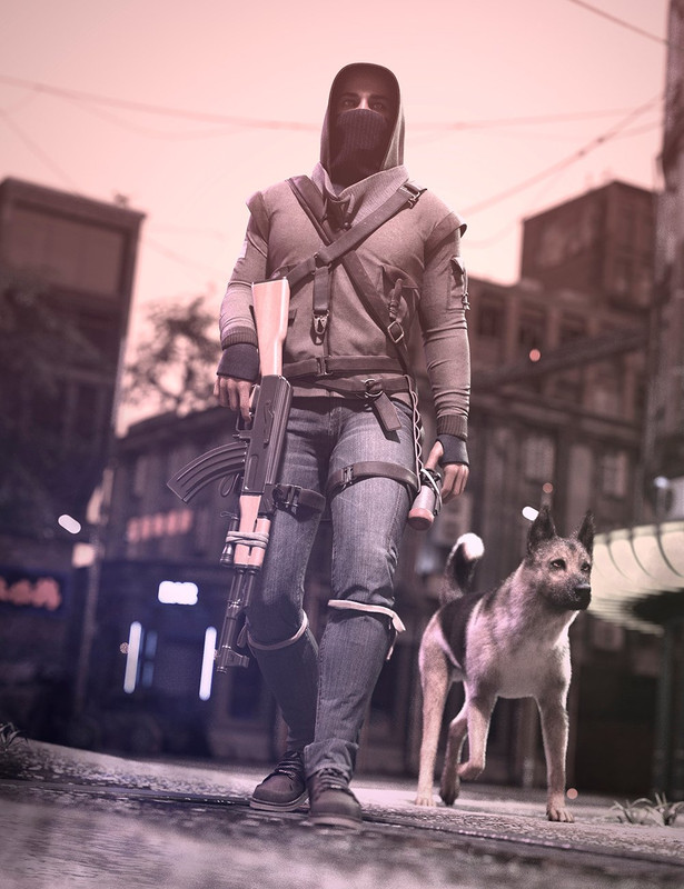 Dystopian HD Outfit for Genesis 8 and 8.1 Males