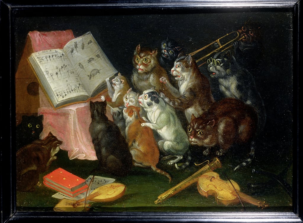 Ferdinand-van-Kessel-A-Musical-Gathering-of-Cats-Meister-Drucke-67508