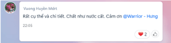Phản hồi học viên