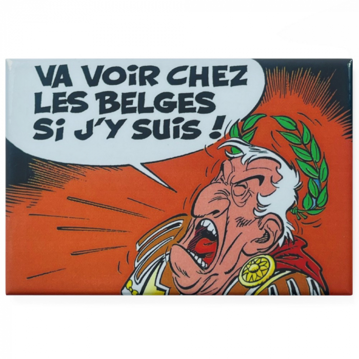 aimant magnet decoratif asterix cesar en colere 79x55mm