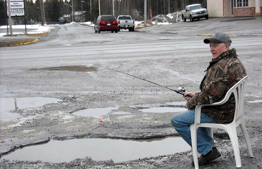 pothole fishing