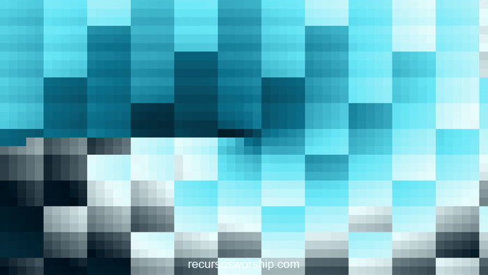 loop vj píxeles celeste teal órbitas
