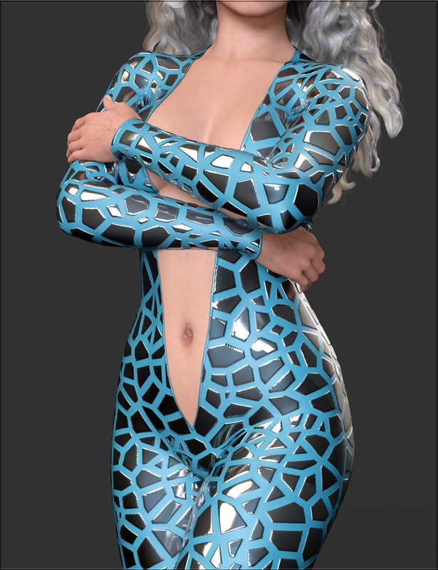 Sexy Skinz – Shattered Bodysuit for Genesis 9