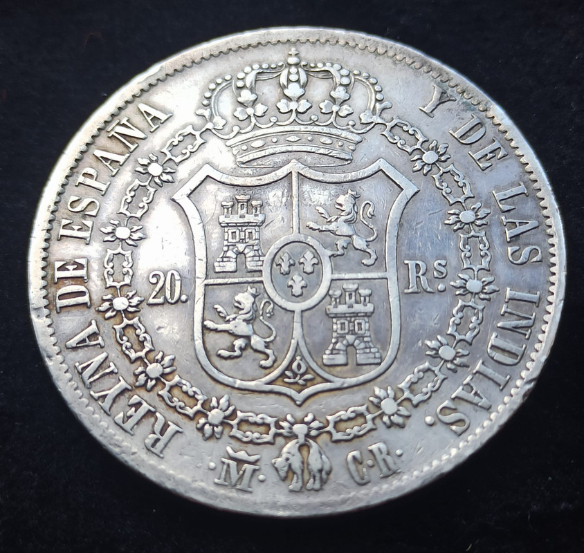 20 reales de Isabel II Madrid 1836 104