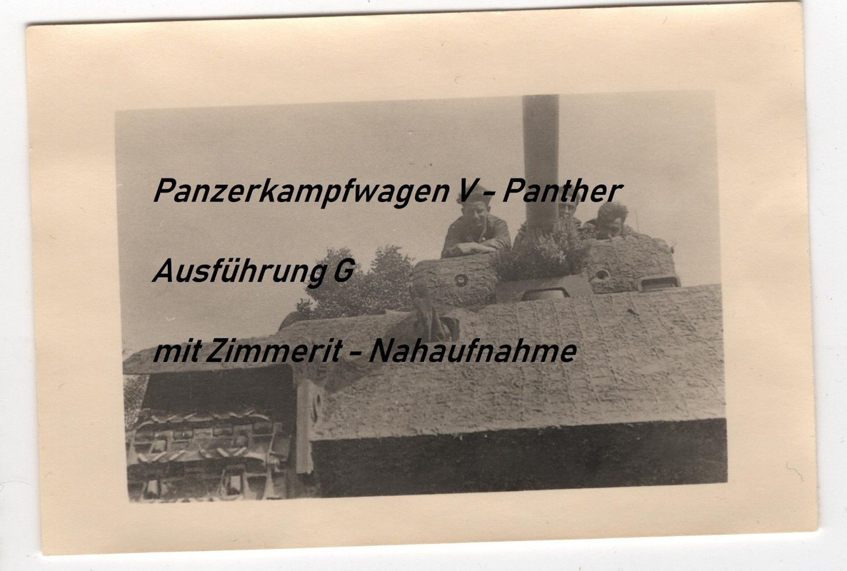 Panzerkampfwagen V Panther Ausführung G mit Zimmerit Nahaufnahme
